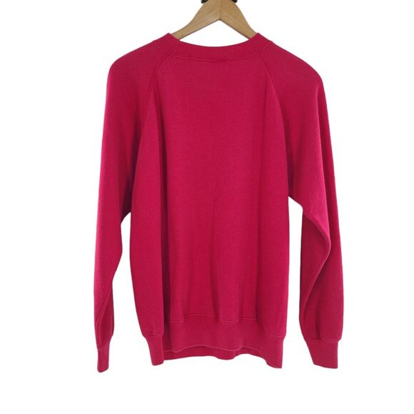 Hanes Her Way Raglan Sweatshirt Womens Pink L  Made‎ in USA Vintage 90s - Picture 6 of 6